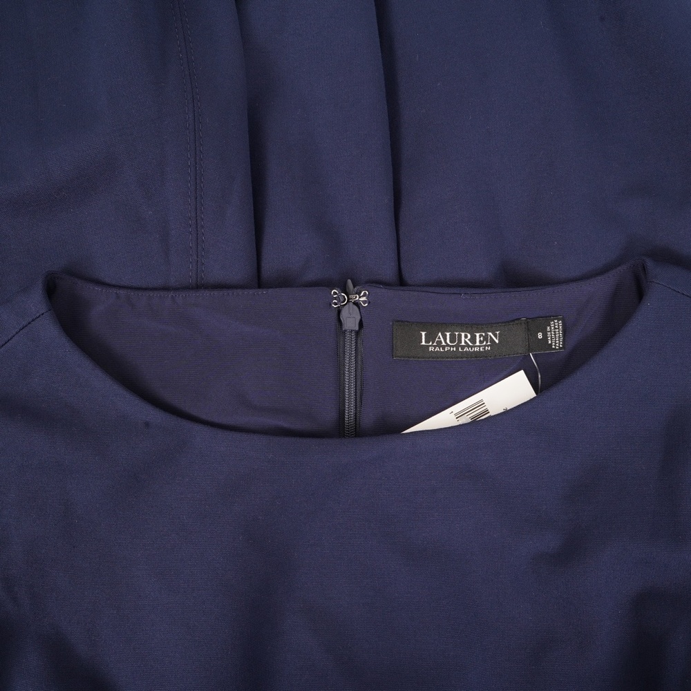 NWT $145 Lauren Ralph Lauren Sleeveless A-Line Eleganted Belted Waist Skirt 8 - Picture 5 of 8